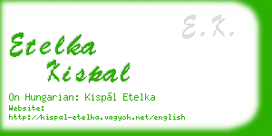 etelka kispal business card